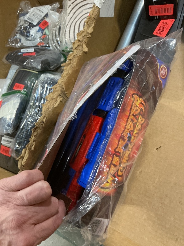 Photo 1 of ***PARTIAL SET ONLY 1 GUN WORKS*** Shooting Toy Set with Hero-Style Target & 2 Cool Air Pump Launcher,Indoor Outdoor Kids Toy,Action Shooting Games,Boys Toys Age 3 4 5 6 7 8 9 10 11 12, Holiday Presents for Boy