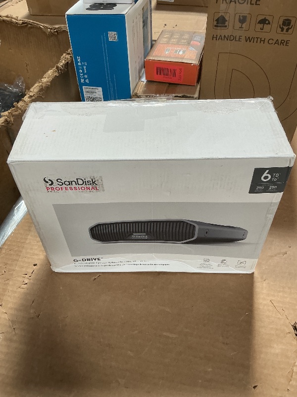 View 3 of ***No cables or connectors included*** SanDisk Professional 6TB G-Drive Enterprise-Class External Desktop Hard Drive - 7200RPM Ultrastar HDD Inside, USB-C (10Gbps), USB 3.2 Gen 2, Mac Ready - SDPHF1A-006T-NBAAD