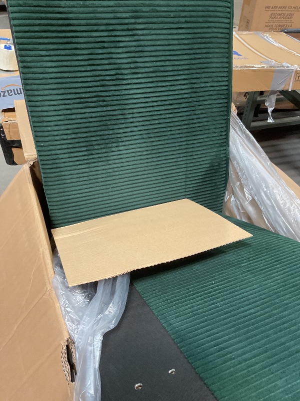 Photo 1 of ***ONLY FOR PARTS****JUST THE ARMS**KEIKI 3-Piece Sofa Set with 1 Oversized Corduroy 3-Seater Sofa & 1 Loveseat & 1 Single Sofa, Upholstered 6-Seater Couch Set with 10 Pillow, High-Density Foam Cushions, for Living Room, Green