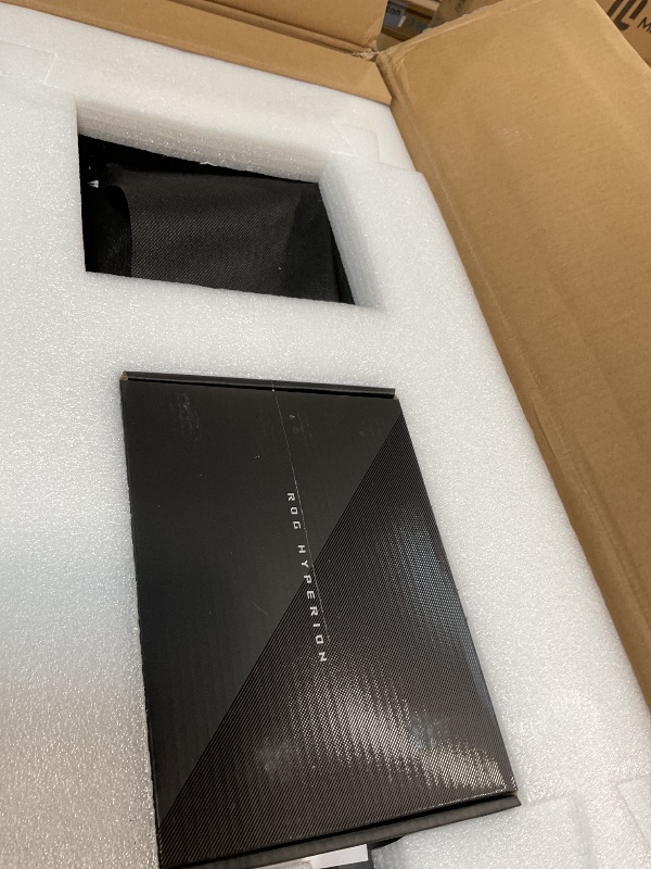 Photo 1 of ** SOME BROKEN GLASS**   ASUS ROG Hyperion GR701 EATX Full-Tower Gaming Case, High Airflow Design, Tool-Free Side Panels, Pre-Installed 4x140mm Fans, Supports 420mm Radiators, Built-in Graphics Card Holder, Front USB Type-C