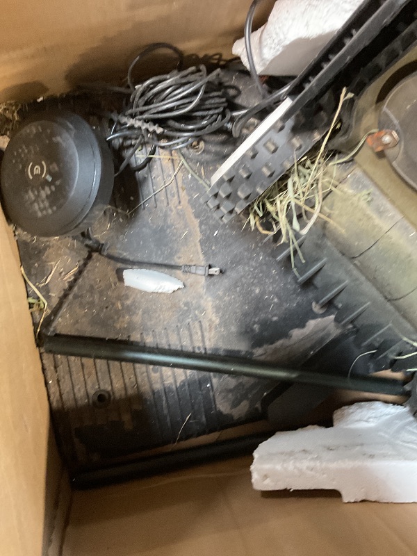 Photo 1 of **FOR PARTS ONLY/ NON-FUNCTIONAL** ECOVACS Goat A2500 RTK Robot Lawn Mower, Lidar-Enhanced RTK+Vision Navigation, Auto-Mapping, Dual Blades, Edge Precision Mowing, Perimeter Wire-Free, Suitable for 5/8 Acres Lawn, 50% Slope Capability