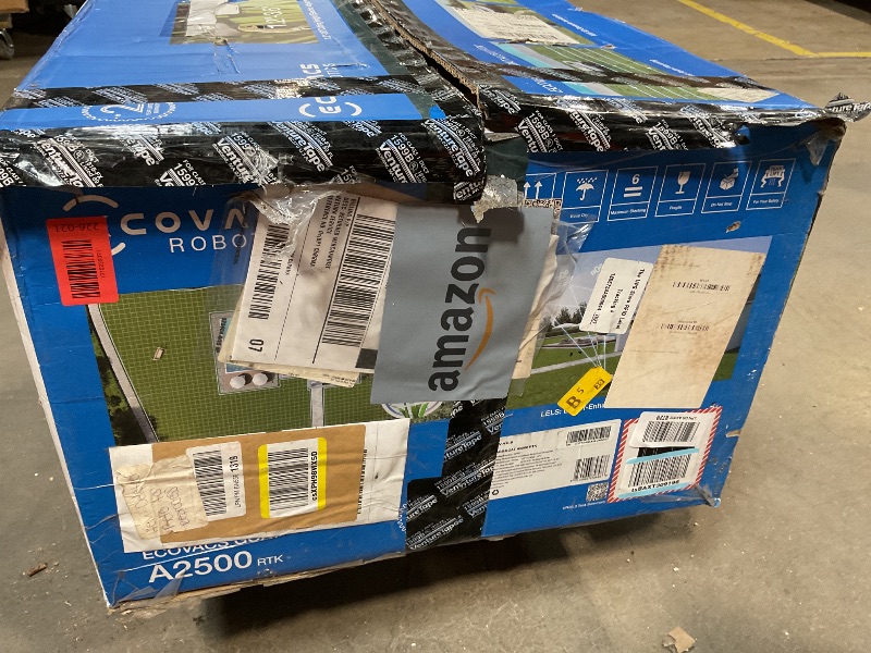 Photo 1 of **FOR PARTS ONLY/ NON-FUNCTIONAL** ECOVACS Goat A2500 RTK Robot Lawn Mower, Lidar-Enhanced RTK+Vision Navigation, Auto-Mapping, Dual Blades, Edge Precision Mowing, Perimeter Wire-Free, Suitable for 5/8 Acres Lawn, 50% Slope Capability