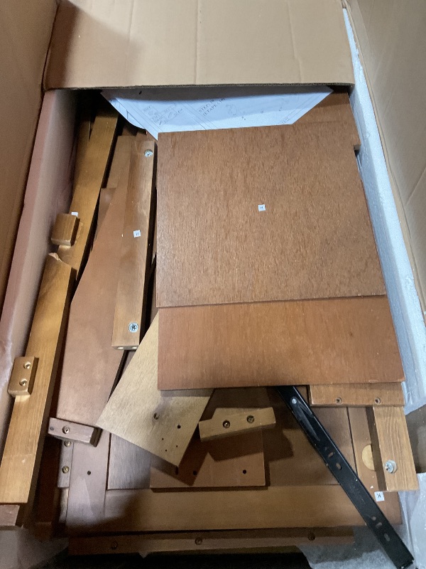 Photo 1 of *** USED, MAJOR DAMAGE***Christopher Knight Home Pyke 36 Inch Bathroom Vanity with Sink, MDF Frame with Ceramic Sink, One Door with Flip-Up Storage and Dual Drawers, Metal Handles, Storage Cabinet, Toilet Organizer, Walnut