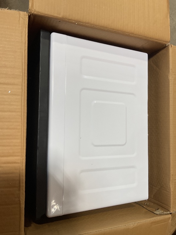 Photo 1 of *** USED ***EUHOMY 1.5 Cu.ft. Portable Clothes Dryer, 850W Compact Dryer with Exhaust Hose, Mirror Finish, LCD Touch Panel, 4 Drying Modes, 5.5lbs Capacity, Portable Dryer for Apartments, Dorms, Rvs, Black&White