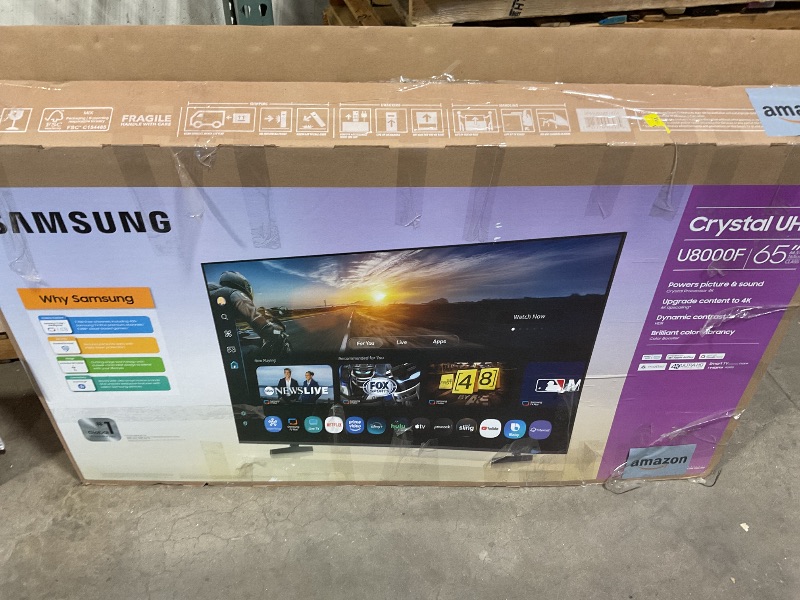 Photo 1 of *** USED ***Samsung 65-Inch Class Crystal UHD U8000F 4K Smart TV (2025 Model) Endless Free Content, Crystal Processor 4K, MetalStream Design, Knox Security, Alexa Built-in
