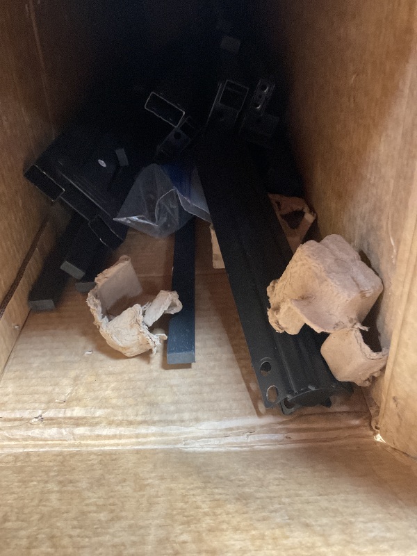 Photo 1 of *** USED, UNKNOWN MISSING PARTS ***LAKKURI 12 Inch High Platform Metal Queen Size Bed Frame, Queen Bed Frame no Box Spring Needed, Easy Assembly, Heavy Duty, Noise Free, Black