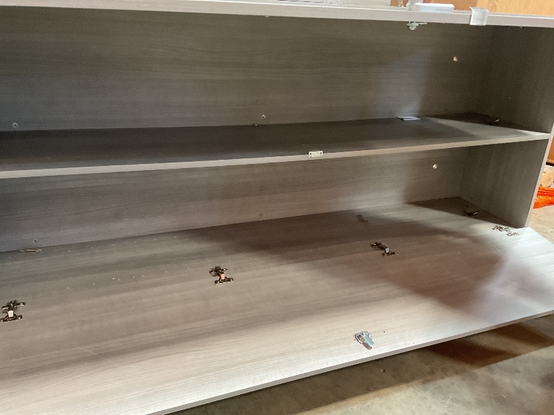 Photo 1 of *** USED, MISSING HARDWARE, MINOR DAMAGE***Bush Business Furniture Single Tier 2 Door Storage Locker with Keypad Locks, Office Furniture, Assure Collection, Platinum Gray