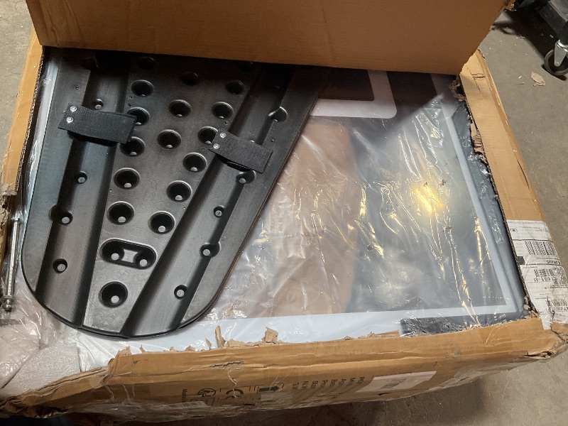 Photo 1 of *** MISSING HARDWARE ***VEVOR Basketball Hoop, 54" PC Backboard, 7.55-10FT Height Adjustable, Basketball Portable Hoop & Goal, Basketballs Hoop Outdoor, Kids, Adults, Basketball Court, Schools, Parks, Forward-Tilting Design