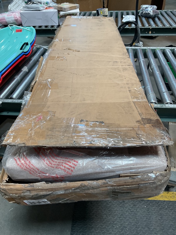 Photo 1 of *** PICTURE FOR REFERENCE, BEIGE ***Avenco King Bed Frame, Upholstered Platform Bed Frame with Adjustable Headboard, Wood Slat Support, Easy Assembly, No Box Spring Needed, Light Grey