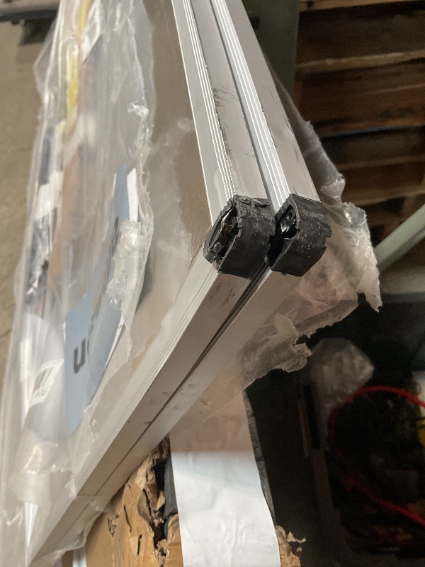 Photo 1 of *** MINOR DAMAGE ***VIZ-PRO Large Magnetic Dry Erase White Board for Wall, 60 X 48 inches, Pack of 2, 5' x 4' Aluminum Framed Whiteboard with Marker Tray for School Office Home