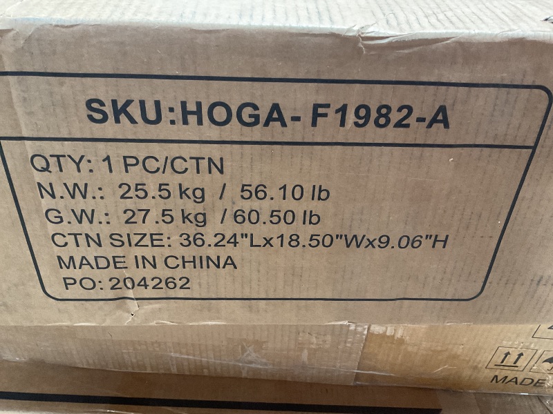 Photo 1 of *** BOX A ONLY ***Tribesigns 63 Inch Executive Desk with File Cabinet, L Shaped Office Desk with Drawers and Storage Shelves, Business Furniture Set Workstation for Home Office, Gray and Black