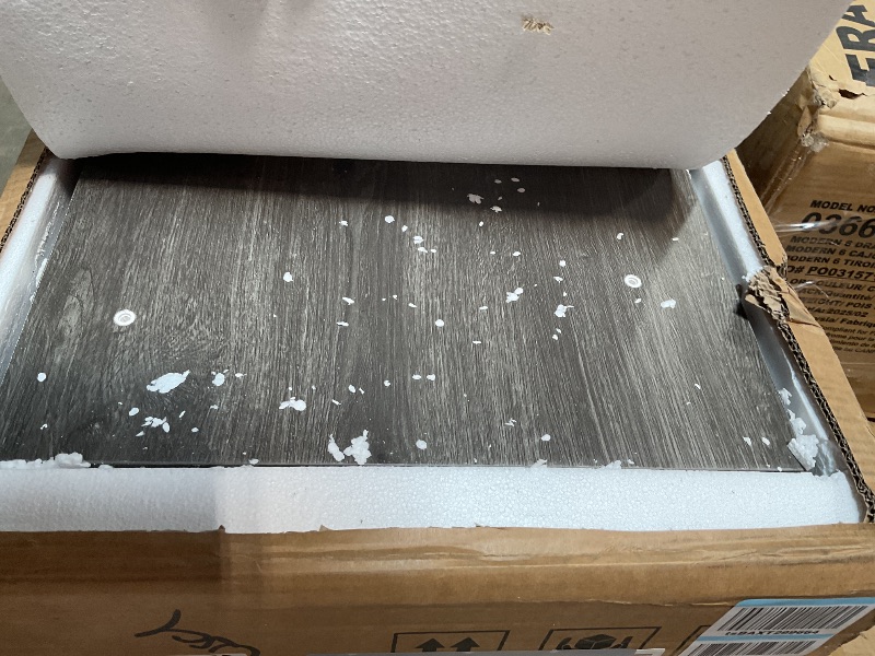 Photo 1 of *** BOX A ONLY ***Tribesigns 63 Inch Executive Desk with File Cabinet, L Shaped Office Desk with Drawers and Storage Shelves, Business Furniture Set Workstation for Home Office, Gray and Black