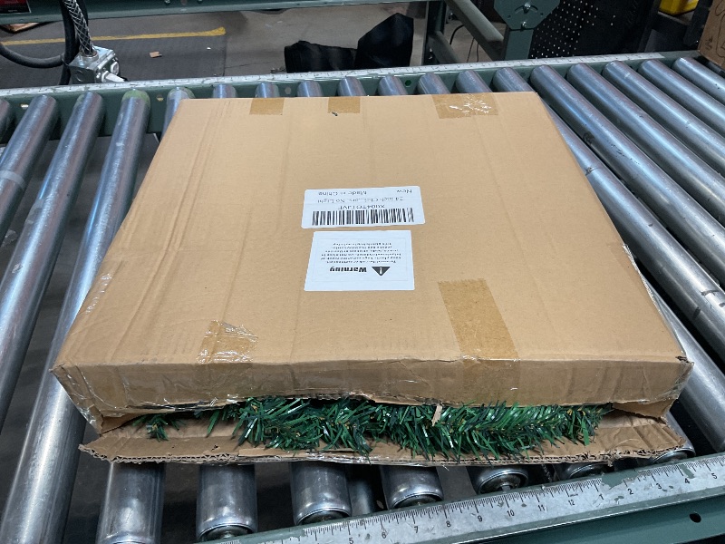 Photo 1 of 24 Inch Christmas Wreath for Front Door - Farmhouse Holiday Decor for Indoors and Outdoors, No Light