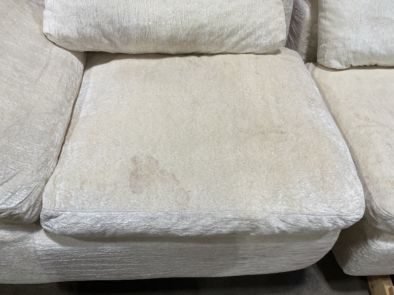 Photo 1 of *** USED, MAJOR DAMAGE, DIRTY FROM TRANSPORT, LEFT AND RIGHT SOFA ONLY***Vamcheer Modular Sectional Cloud Couch - Utra Soft U Shaped Couch with 2 Movable Ottoman, Deep Seat Boneless Couches for Living Room Bedroom, No Assembly Required, Beige