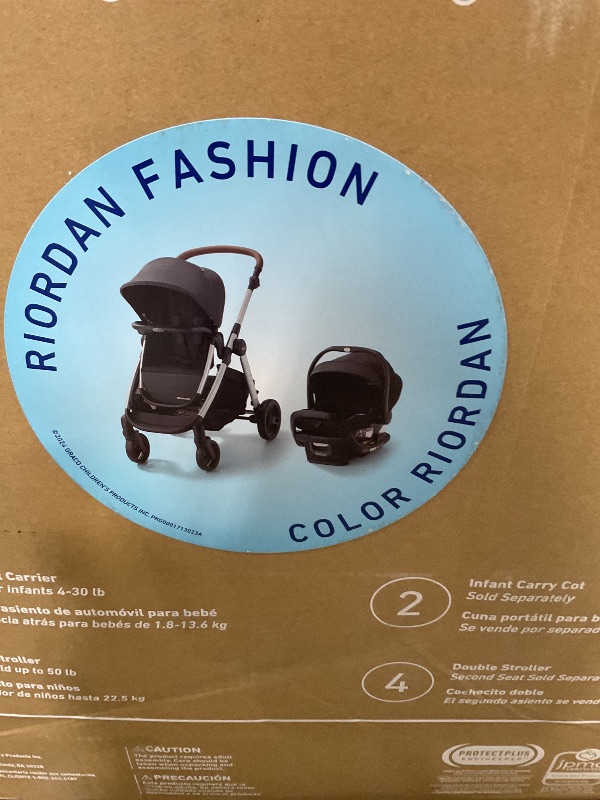 Photo 1 of **POSSIBLY FOR PARTS / REAR WHEEL AXEL DAMAGED CAUSING 1 OF THE WHELS TO STICK OUT AT AN ANGLE*** Graco Mode Nest2Grow DLX Travel System, 4-in1 Carseat Stroller Combo, 4 Modes of Use Capability from Infant Car Seat Carrier to Double Stroller, Includes Snu