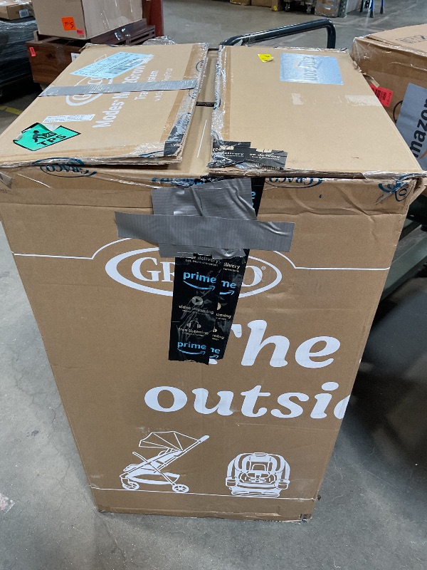 Photo 1 of **POSSIBLY FOR PARTS / REAR WHEEL AXEL DAMAGED CAUSING 1 OF THE WHELS TO STICK OUT AT AN ANGLE*** Graco Mode Nest2Grow DLX Travel System, 4-in1 Carseat Stroller Combo, 4 Modes of Use Capability from Infant Car Seat Carrier to Double Stroller, Includes Snu