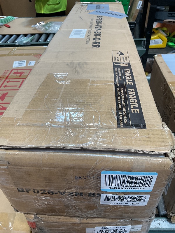 Photo 1 of *** BOX 2 ONLY ***Rolanstar Queen Bed Frame with LED Lights and Charging Station, Wood Storage Headboard and Under Bed Storage, Metal Platform, Noise Free, No Box Spring Needed, Balck Oak