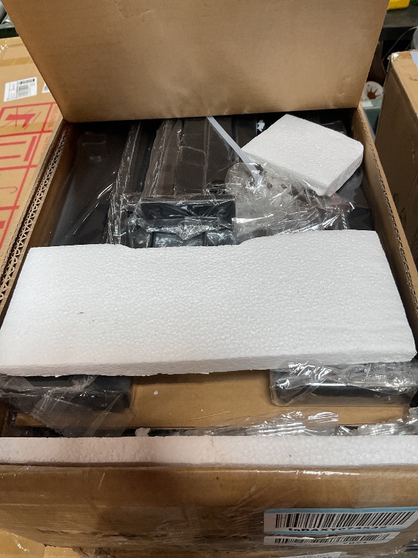 Photo 1 of *** BOX 2 ONLY ***Rolanstar Queen Bed Frame with LED Lights and Charging Station, Wood Storage Headboard and Under Bed Storage, Metal Platform, Noise Free, No Box Spring Needed, Balck Oak