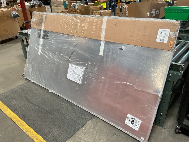 Photo 1 of *** MAJOR DAMAGE***VIZ-PRO Dry Erase Board/Magnetic Whiteboard, 96 x 48 Inches, Large Wall Mounted Board for School Office and Home 8' x 4'