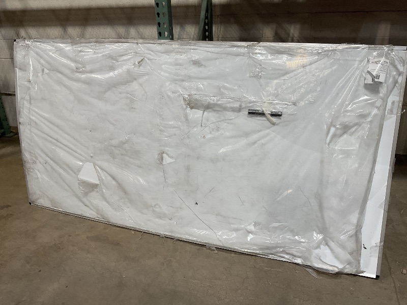 Photo 1 of *** MAJOR DAMAGE ***VIZ-PRO Dry Erase Board/Magnetic Whiteboard, 96 x 48 Inches, Large Wall Mounted Board for School Office and Home 8' x 4'