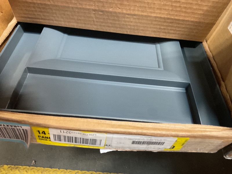 Photo 1 of 14 3/4"W x 59"H Lifetime Vinyl, Standard Two Equal Panels, Raised Panel Shutters, w/Installation Shutter-Lok's & Matching Screws (Per Pair), Storm Cloud