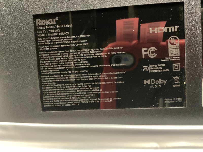 Photo 1 of *** MINOR DAMAGE ***Roku Smart TV 2025 – 55-Inch Select Series, 4K HDR TV – Roku TV with Enhanced Voice Remote – Flat Screen LED Television with Wi-Fi for Streaming Live Local News, Sports, Family Entertainment