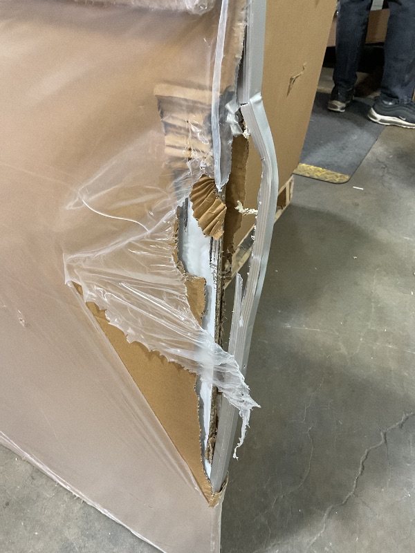 Photo 1 of *** MAJOR DAMAGE ***VIZ-PRO Double-Sided Magnetic Mobile Whiteboard, 72 x 48 Inches, Rolling Dry Erase Board Easel Stand on Wheels with Aluminium Frame for School Office Home 6' x 4'