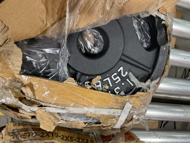 Photo 1 of *** MISSING 10 POUNDS AND 5 POUNDS PAIRS***Fitvids Olympic 2-Inch Cast Iron Weight Plates Set, Style #1