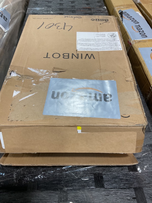 Photo 1 of ** FOR PARTS ONLY** ECOVACS Winbot W1 Pro Window Cleaning Robot, Intelligent Cleaning with Dual Cross Water Spray Technology, Win SLAM 3.0 Path Planning, 2800Pa Suction Power, Edge Detection Technology, App Control,Grey