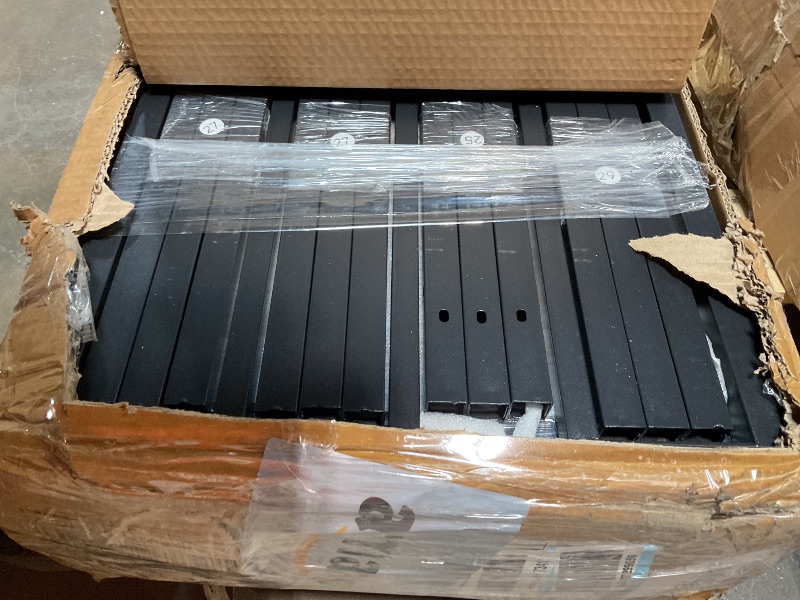 Photo 1 of *** BOX 2 ONLY ***Bellemave Queen Loft Bed Frame with Storage Stairs, Beside Shelf & Wardrobe, Metal Queen Size Loft Bed with USB Ports&LED Light, Large Under-Bed Space Loft Beds for Adults,Teens, Kids, Black Natural