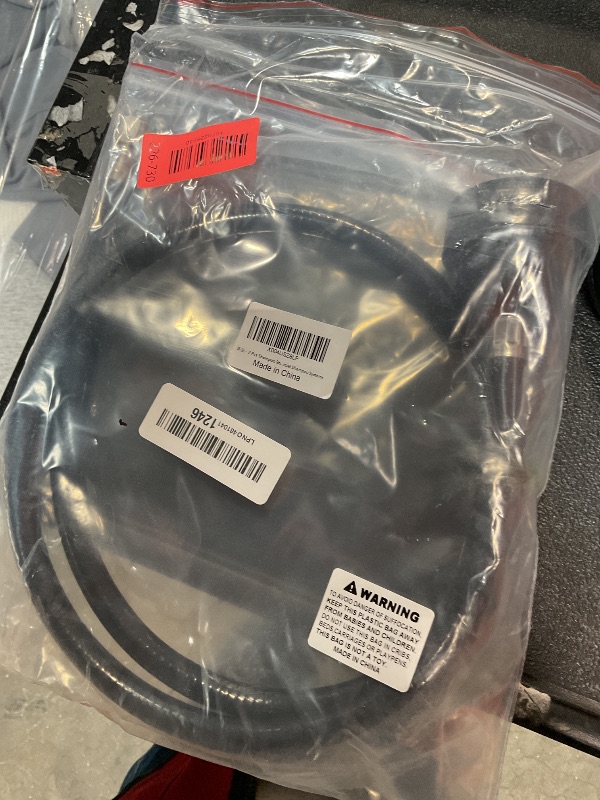 Photo 1 of *only one*2 Pcs Shampoo Bowl Sprayer Head with Black Rubber Hose Kit 1/4" Thread for Salon Sink Barber Shop Spa Basin & Most Commercial Shampoo Systems