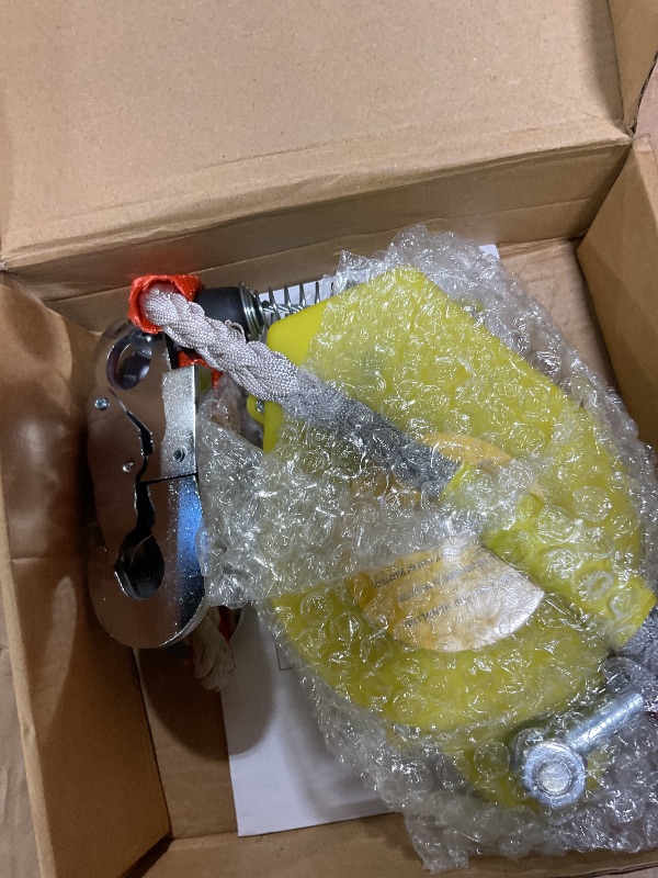 Photo 1 of 11FT RTOVZON Self Retracting Lifeline, Fall Arrest Fall Protection Dual Alloy Steel Hook Steel Wire Rope Heavy Duty Retractable Lanyard, Roofing Lifeline, SRL, Safety Lanyard