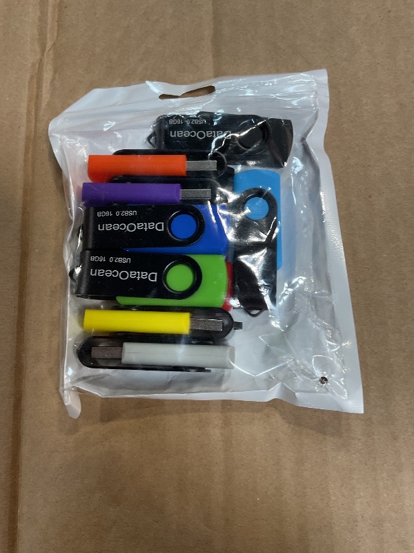 Photo 1 of 10 Pack DataOcean 16GB USB 2.0 Flash Drive Memory Stick Thumb Drives (10 Colors)