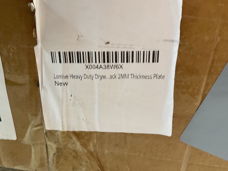 Photo 1 of **MISSING HARDWARE** Lomive Heavy Duty Drywall Cart 3000 lbs Capacity Folding Panel Dolly Handling Wall Panel, Sheetrock, Lumber, Glass, 4 Swivel Wheels and Expandable Rubber Pad Bracket - Black 2MM Thickness Plate