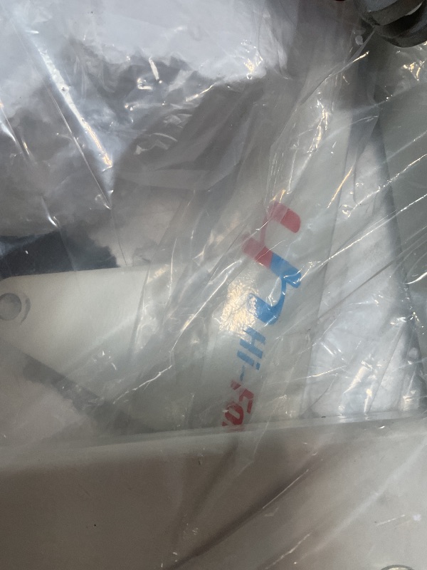 Photo 1 of *** MAJOR DAMAGE/MISSING HARDWARE***Hi-Fortune Patient Lift Electric Unfoldable Hydraulic Body Transfer for Home Use Seniors Easy-Assembly, Battery-Powered, 400lb Weight Capacity with Medium U-Sling, White, 1 Count (Pack of 1)