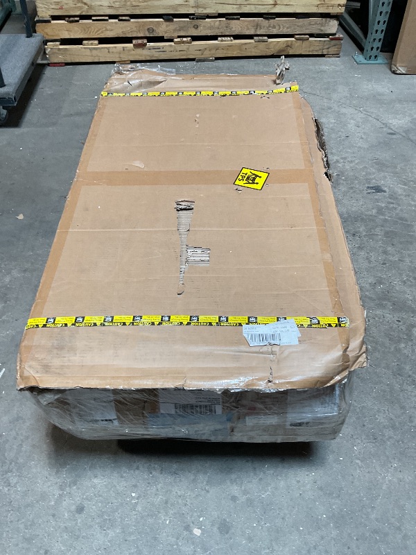 Photo 1 of *** MAJOR DAMAGE/MISSING HARDWARE***Hi-Fortune Patient Lift Electric Unfoldable Hydraulic Body Transfer for Home Use Seniors Easy-Assembly, Battery-Powered, 400lb Weight Capacity with Medium U-Sling, White, 1 Count (Pack of 1)