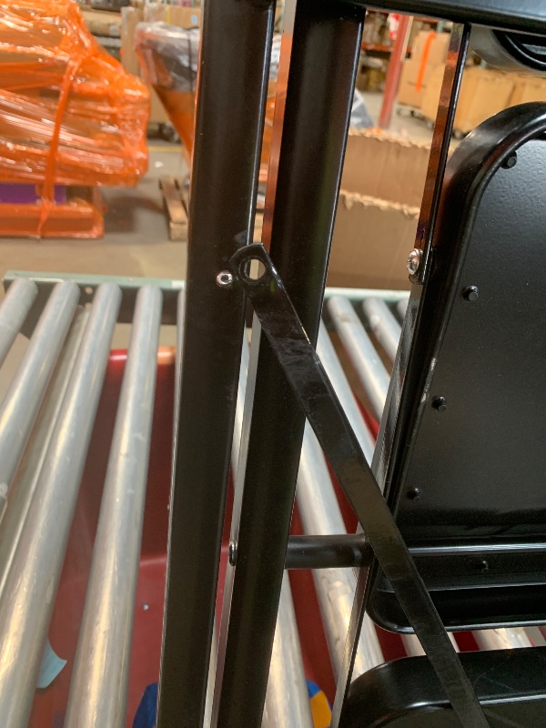 Photo 1 of ***MISSING BIGGER CROSS BAR SCREW*** 9 Step Ladder with Tool Tray,Folding Step Stool with Wide Pedal,Safety Locking,Convenient Tool Platform,Sturdy Steel Ladder Portable Safety Ladder for Painting Home Garden Outdoor Garage