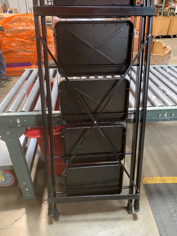 Photo 1 of ***MISSING BIGGER CROSS BAR SCREW*** 9 Step Ladder with Tool Tray,Folding Step Stool with Wide Pedal,Safety Locking,Convenient Tool Platform,Sturdy Steel Ladder Portable Safety Ladder for Painting Home Garden Outdoor Garage