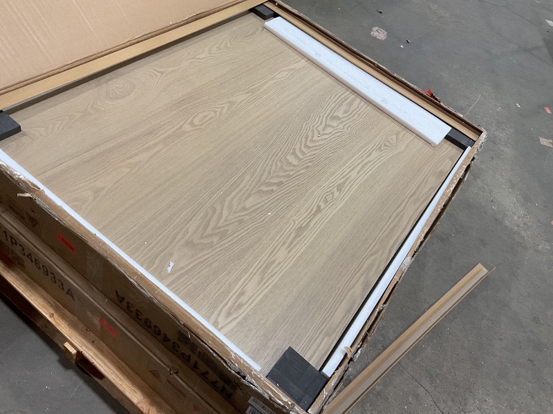 Photo 1 of ****partial set, parts only Box 1 of 2
95 Inch Dining Table for 8 People, Modern Rectangular Kitchen Table Industrial Long Table for Living Room, Light Ash