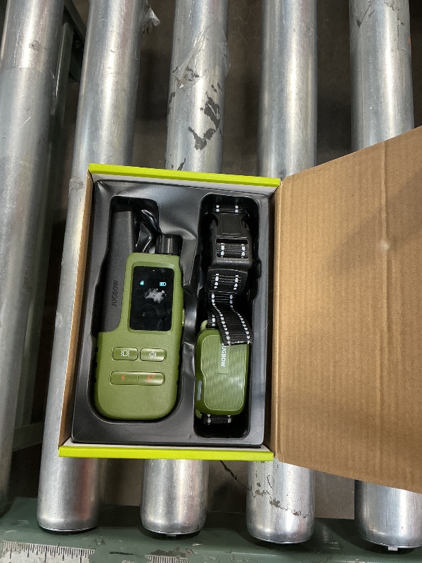 Photo 1 of **COLOR GREEN** Jugbow Dog Shock Collar- 4200FT Dog Training Collar with Remote for 10-120lbs Small Medium Large Dog, IPX8-Waterproof Rechargeable E-Collar with LED Light