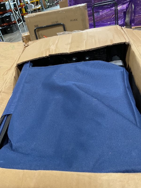 Photo 1 of *** MINOR STAIN ***Originsure 220L Collapsible Wagon Cart Foldable, 460lbs Load Capacity Heavy Duty Folding Beach Wagons with Big All-Terrain Wheels, Utility Carts for Groceries, Shopping, Camping, Sports - Blue