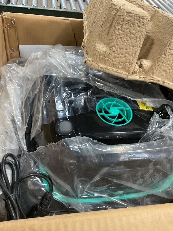 Photo 1 of **FOR PARTS ONLY / NON-FUNCTIONAL** WYBOT M2 AI Camera Robotic Pool Vacuum Cleaner, 8 Modes & 7 Paths, Dual Filtration, App Control, 120W Brushless Motor, 10,000mAh Battery, 300mins Runtime, Covers 4,305 Sq.Ft, Black&Green