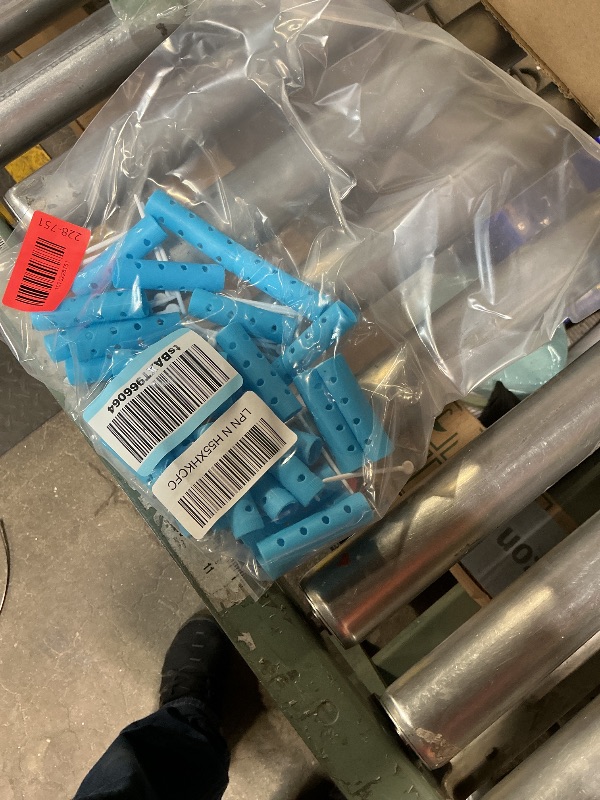 Photo 1 of *missing com*Syhood 29 Pcs Small Size Hair Roller Set Includes 28 Plastic Smooth Rollers 0.63 Inch/ 1.6 cm Hair Curlers with Steel Pin Tail Comb for Short Long Hairdressing Styling Tools, Blue