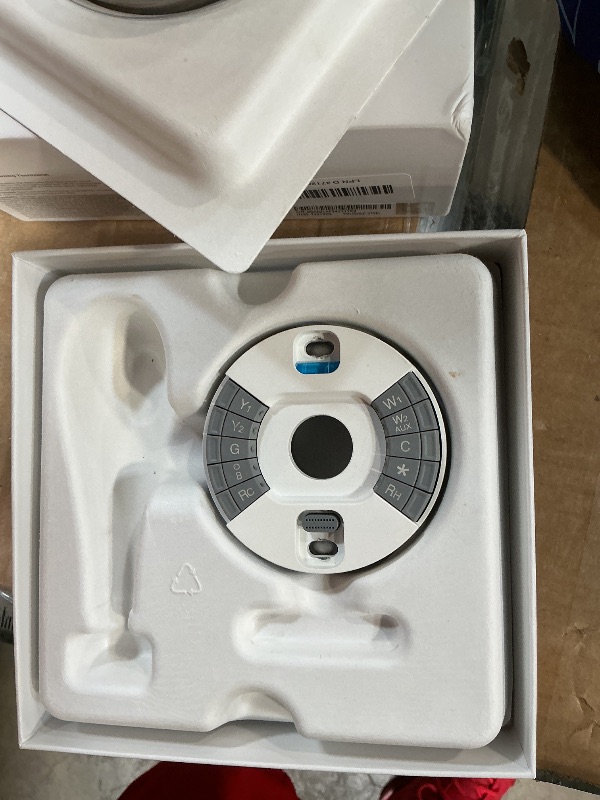 Photo 1 of **USED**MISSING PARTS** Google Nest Learning Thermostat - 3rd Gen - Programmable Smart Thermostat for Home - Compatible with Alexa (Polished Steel)