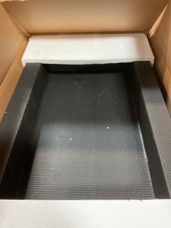 Photo 1 of ***MISSING SMALL SHELF INSERT ***  Greenspring 16" X 28" Shower Niche Insert Tile Ready, Recessed Niche for Shower Wall, Built-in Double Waterproof Shelf for Bathroom Storage, Matte Black