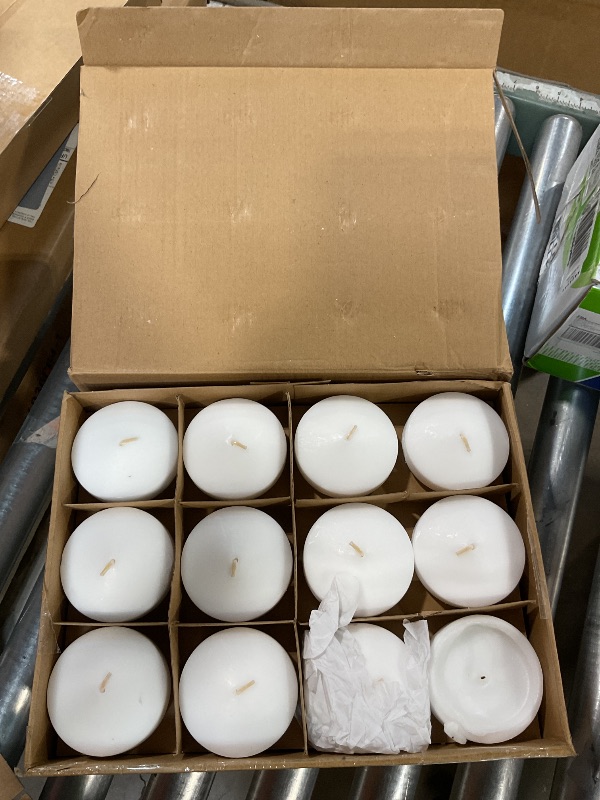 Photo 1 of **ONE IS USED**48 Pack White Floating Candles 3 inch Unscented Floating Candles for Centerpieces 8 Hours Long Burn Time-3” Floating Candle Bulk for Wedding Cylinder Vases