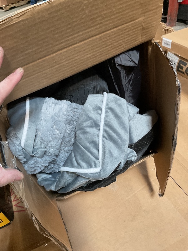 Photo 1 of **PHOTO FOR ITEM REFERNCE NOT EXACT** WNPETHOME Orthopedic Waterproof Extra Large Dogs Bed With Removable Washable Cover, Multi-Needle Quilting XL Crate Bed For Large Sized Dog, Light Grey