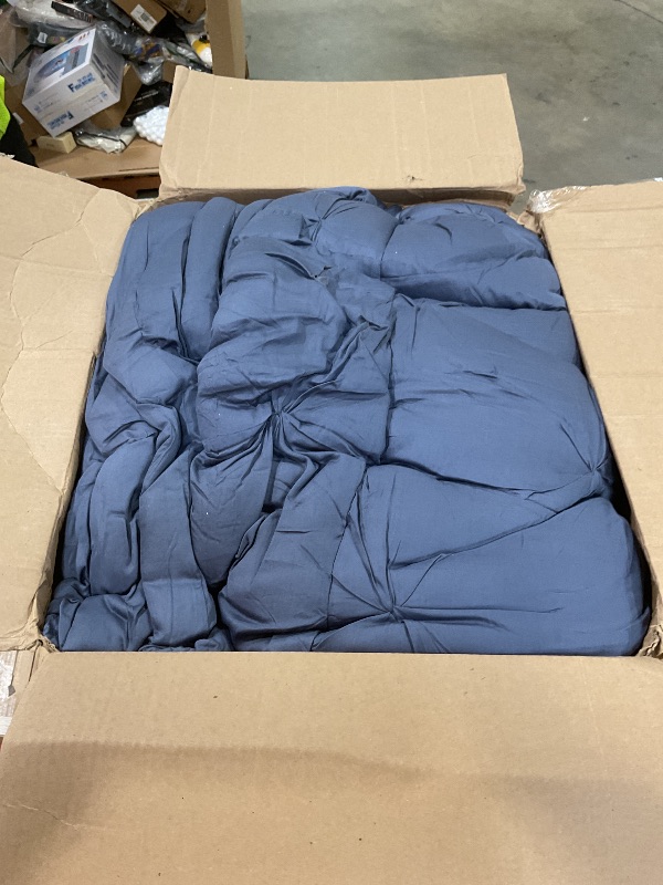 Photo 1 of ***PARTIAL SET/ MISSING PIECES*** CozyLux Oversized King Comforter Set Blue, 7 Pieces Bed in a Bag Comforter Set with Sheets Luxury Bed Set for All Seasons, Bedding Set with Down Alternative Comforter, Sheets, Pillowcases & Shams