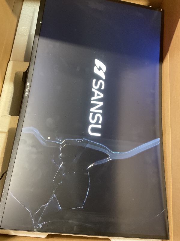 Photo 1 of ** FOR PARTS ONLY/ MONITOR IS CRACKED / MISSING ASSEMBLY PIECES (POWER COERD** SANSUI 27 Inch Curved 160Hz Gaming Monitor, 1500R Curved Computer Gaming Monitor FHD 1080P, 4000:1, 110% sRGB, FPS/RTS, 1Ms MPRT|FreeSync|HDR|Low Blue Light|HDMI DP| VESA Suppo