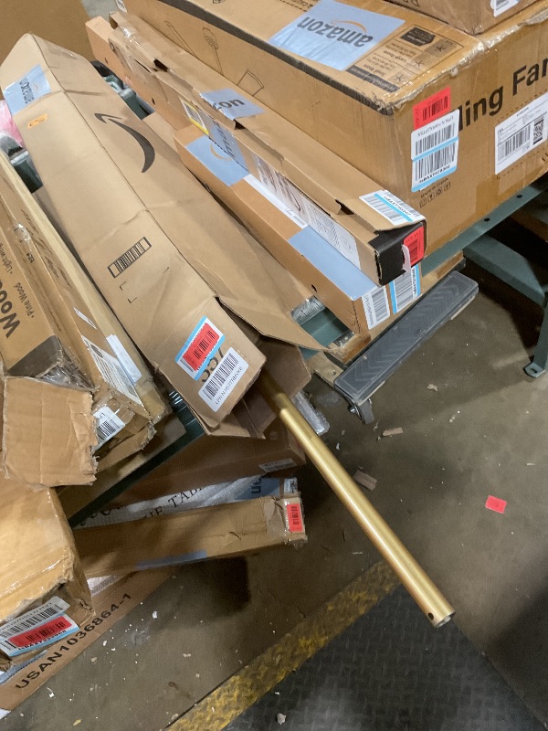 Photo 1 of **NO CORD**Forrovenco 48 Inch Ceiling Fan Downrod Accessories with Extension Cord for Ceiling Fan with Lights, Original (Gold)